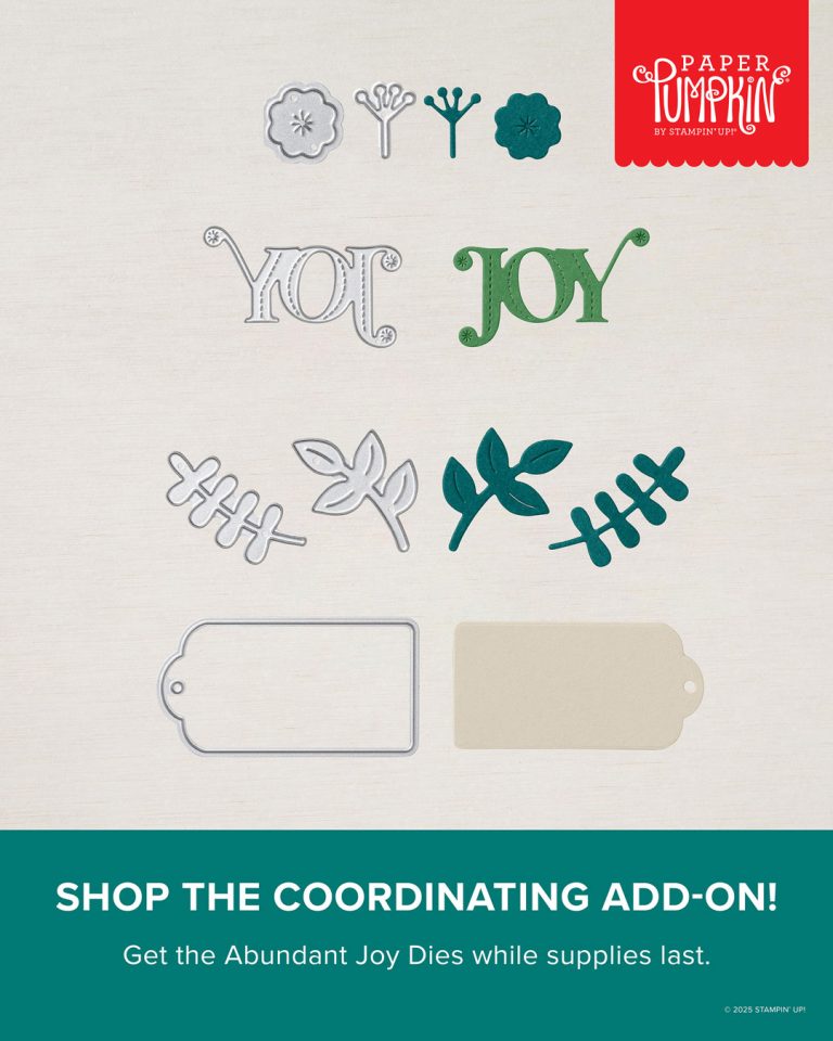 Below several dies and their corresponding cuts is the text, "Shop the Coordinating Add-On!"