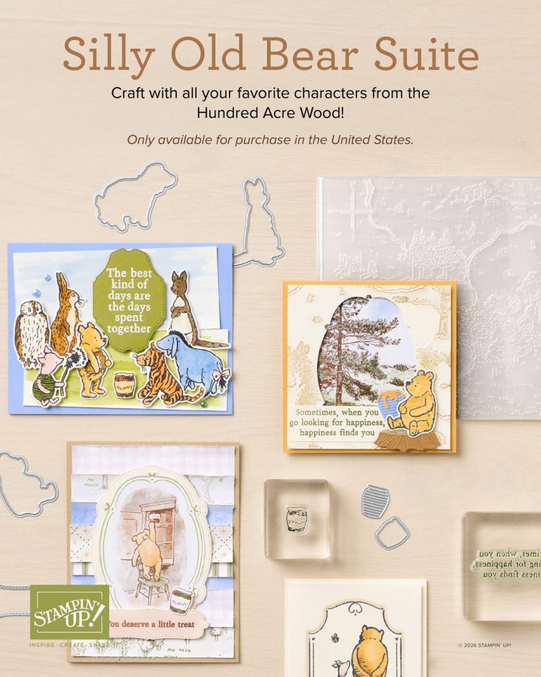 Cards featuring Winnie the Pooh under a heading that reads, "SIlly Old Bear Suite."