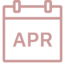 Calendar clip art that says "APR"