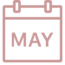 Calendar clip art that says "MAY"